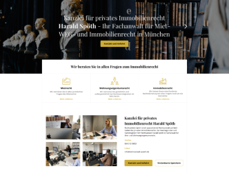 Responsive Beispiel für Professionelle Erstellung einer Rechtsanwalts-Homepage