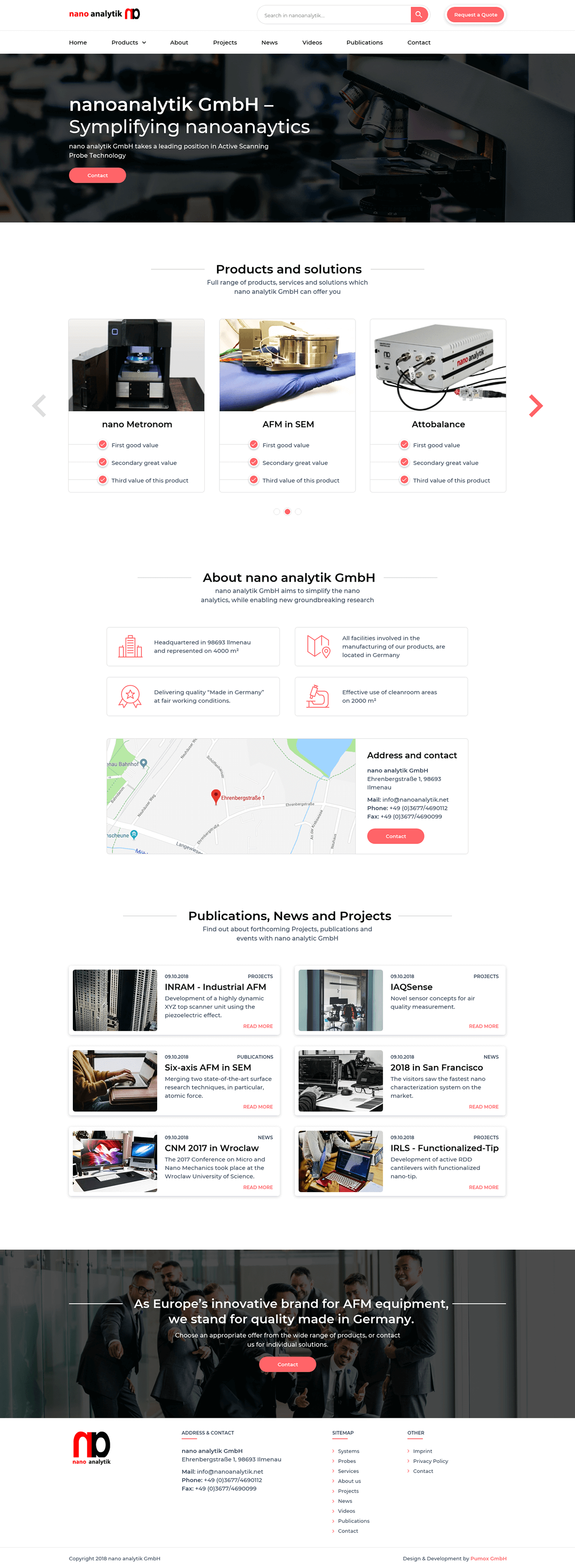 Beispiel für Professionelles Webdesign für Unternehmen